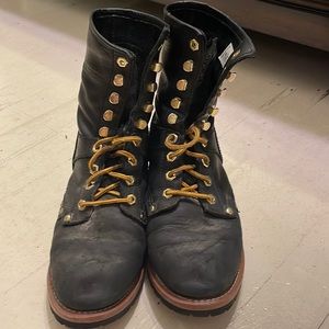 Womens Ad Tec lace up boots